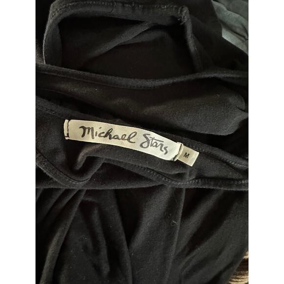 Michael Stars Demi ruched Tank DressClassic Fitted Dress black Size Medium - Picture 3 of 8